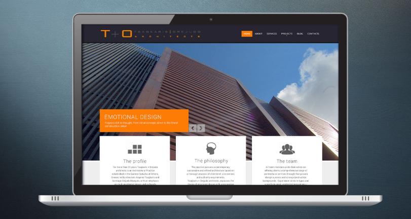 T + O Architects website 1